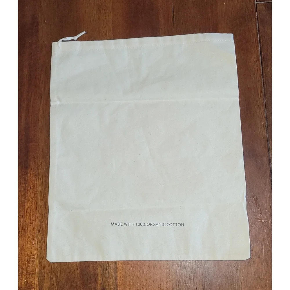 Eileen Fisher Drawstring Bag Women's Beige Cotton Solid Duster‎